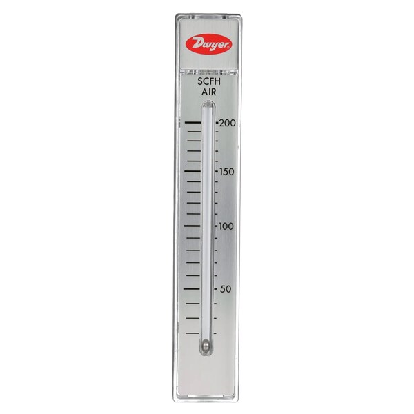 Flowmeter, range 20-200 SCFH air.